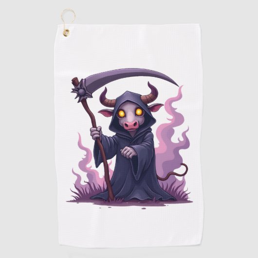 Serviette De Golf Faucheuse de vaches (Devant)