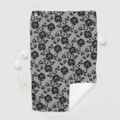 Serviette de golf Faux Black Lace (En situation)