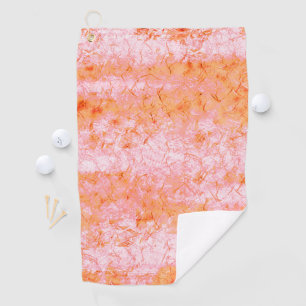 Serviette De Golf Faux cuir saumon, blanc cassé