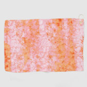 Serviette De Golf Faux cuir saumon, blanc cassé (Horizontal)