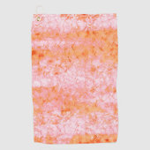 Serviette De Golf Faux cuir saumon, blanc cassé (Devant)