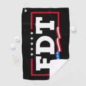 Serviette De Golf FDT Amusant anti-Trump No-Trump (En situation)