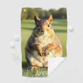 Serviette De Golf Fearless Fox Squirrel Animal  (En situation)
