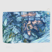 Serviette De Golf Fée de givre vue d'un hiver saphir (Horizontal)