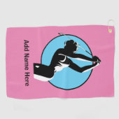Serviette de golf féminine personnalisée (Horizontal)