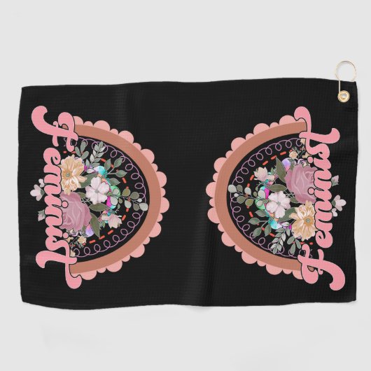 Serviette de golf féministe (Horizontal)