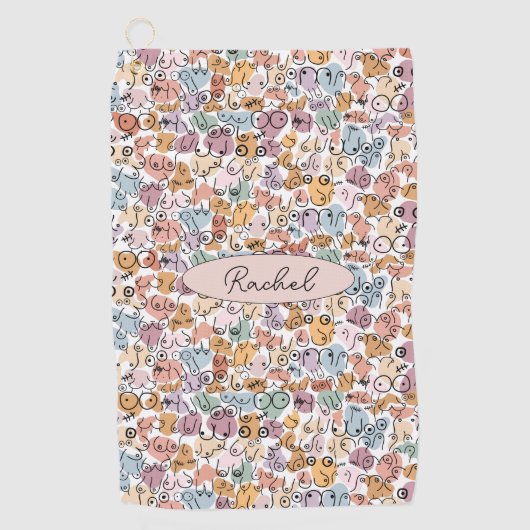 Serviette De Golf féministe amusante (Devant)