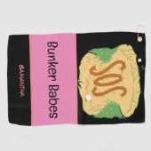 Serviette De Golf Femme de golf Bunker Babes (Horizontal)