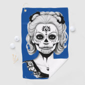 SERVIETTE DE GOLF FEMME SKULLHEAD (En situation)