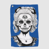 SERVIETTE DE GOLF FEMME SKULLHEAD (Devant)