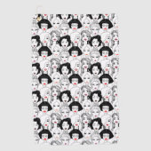 Serviette De Golf Femmes avec le motif de rouge à lèvres (Devant)
