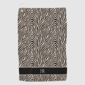 Serviette De Golf Femmes Posters de animaux personnalisées Monogramm (Devant)
