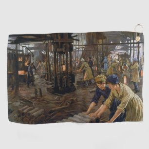 Serviette De Golf Femmes travaillant dans une usine de munitions WW1