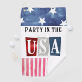 Serviette De Golf Fête aux Etats-Unis (En situation)