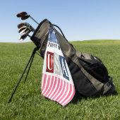 Serviette De Golf Fête aux Etats-Unis (Vert)