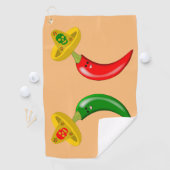 Serviette De Golf Fête des Mexicains Morts (En situation)