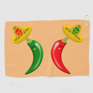 Serviette De Golf Fête des Mexicains Morts