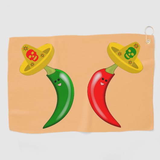Serviette De Golf Fête des Mexicains Morts (Horizontal)