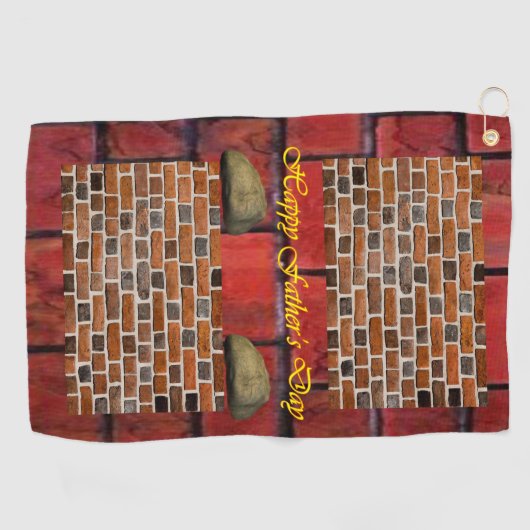 Serviette de golf fête des pères (Horizontal)