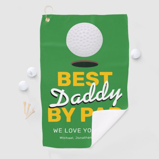 Serviette De Golf Fête des pères Best Daddy Par Par (En situation)