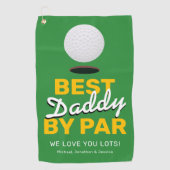 Serviette De Golf Fête des pères Best Daddy Par Par (Devant)