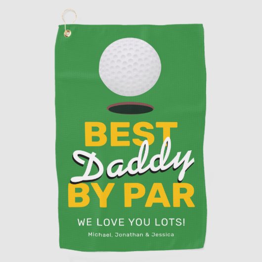 Serviette De Golf Fête des pères Best Daddy Par Par (Devant)