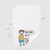 Serviette De Golf Fête des pères Best Dog Papa (En situation)