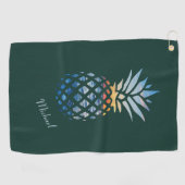 Serviette De Golf Fête des pères d'ananas Sunset Beach Custom (Horizontal)