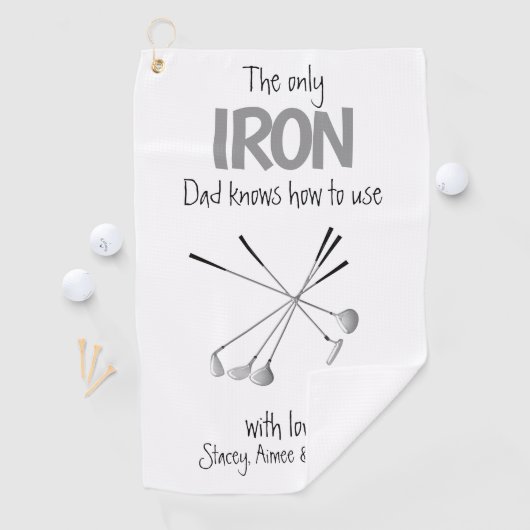 Serviette De Golf Fête des pères drôle (En situation)