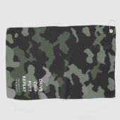 SERVIETTE DE GOLF FÊTE DES PÈRES MODERNE DE GOLF DE CHIP PUTT REPEAT (Horizontal)