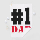 Serviette De Golf Fête des pères Numéro 1 Papa (En situation)