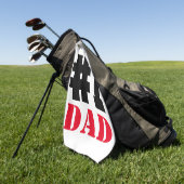 Serviette De Golf Fête des pères Numéro 1 Papa (Vert)