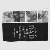 Serviette De Golf Fête des pères Step papa Photo Golf Towel (Horizontal)