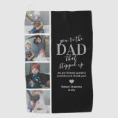 Serviette De Golf Fête des pères Step papa Photo Golf Towel (Devant)