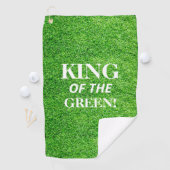 Serviette De Golf Fête Du Roi Du Golf Vert (En situation)