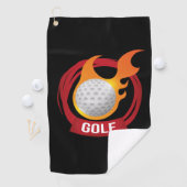 Serviette De Golf Feu (En situation)
