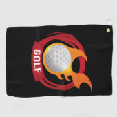 Serviette De Golf Feu (Horizontal)