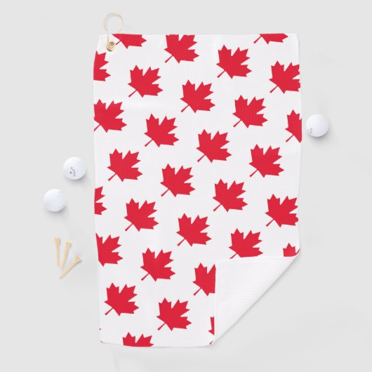 Serviette De Golf Feuille d'érable canadienne (En situation)