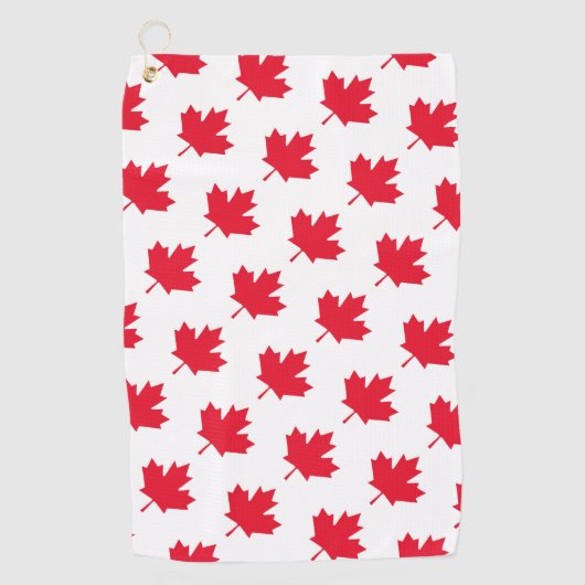 Serviette De Golf Feuille d'érable canadienne (Devant)