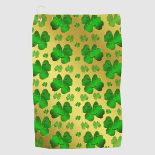 Serviette De Golf feuille, trèfle, chance, plante, vert, trèfle à qu