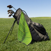 Serviette De Golf Feuille verte (Vert)