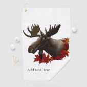 Serviette De Golf Feuilles de l'érable rouge orignal (En situation)