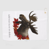 Serviette De Golf Feuilles de l'érable rouge orignal (Horizontal)