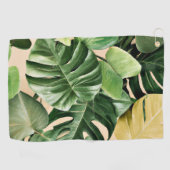 Serviette De Golf Feuilles florales/hawaïennes/tropicales (Horizontal)