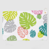 Serviette De Golf Feuilles tropicales multicolores (Horizontal)