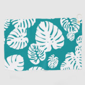 Serviette De Golf Feuilles tropicales multicolores 3 (Horizontal)