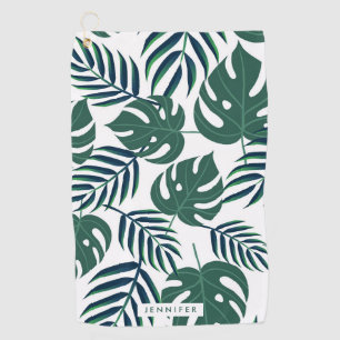Serviette De Golf Feuilles tropicaux
