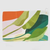 Serviette De Golf Feuilles tropicaux (Horizontal)