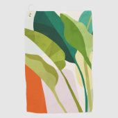 Serviette De Golf Feuilles tropicaux (Devant)