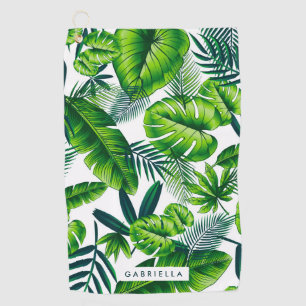 Serviette De Golf Feuilles tropicaux